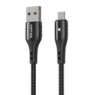 USB to Micro USB cable VFAN Colorful X13, 3A, 1.2m (black), Vipfan