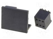 Socket; pin strips; female; PIN: 6; straight; 1.27mm; SMT; 2x3 CONNFLY