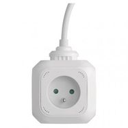 Extension power adaptor cube 1.9 m / 4 sockets / white / PVC / with USB / 1 mm2, EMOS