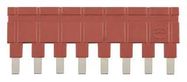 JUMPER, 8POS, 16A, 6.7MM, RED