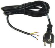 POWER CORD, SCHUKO PLUG, 2.5M, 10A BLACK