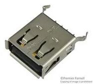 USB CONNECTOR, 2.0 TYPE A, RCPT, THT