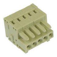 TERMINAL BLOCK, PLUGGABLE, 5POS, 14AWG