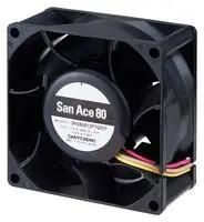 AXIAL FAN, 80MM, 12VDC, 132CFM, 73DBA