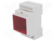 Enclosure: for DIN rail mounting; Y: 90.2mm; X: 53.3mm; Z: 57.5mm GAINTA