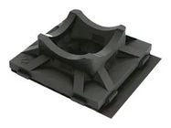 CABLE TIE MOUNT, ADHESIVE, BLACK/NYL 6.6