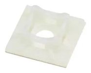 CABLE TIE MOUNT, ADHESIVE, NAT, NYL 6.6