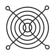 WIRE FORM FAN GUARD, 80MM, STEEL