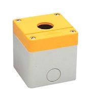 ENCLOSURE, 1 BUTTON, ABS, IP65, YELLOW
