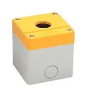 ENCLOSURE, 1 BUTTON, ABS, IP65, YELLOW