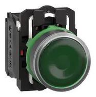 ILLUM INDUSTRIAL PB SW, 6A/120V, GREEN