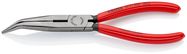 KNIPEX 26 21 200 SB Snipe Nose Side Cutting Pliers (Stork Beak Pliers) plastic coated black atramentized 200 mm
