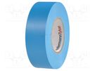 Tape: electrical insulating; W: 19mm; L: 20m; Thk: 0.18mm; blue; 300% HELLERMANNTYTON