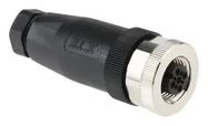 SENSOR CONNECTOR, M12, RCPT, 5POS