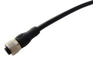 SENSOR CORD, 8P, M12 RCPT-PLUG, 3M