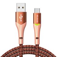 USB to USB-C Mcdodo Magnificence CA-7962 LED cable, 1m (orange), Mcdodo