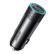 Car charger Joyroom JR-CL13, 2x USB-C PD, 50W (gray), Joyroom