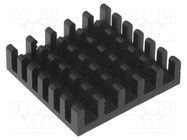 Heatsink: extruded; black; L: 23mm; W: 23mm; H: 6mm; aluminium FISCHER ELEKTRONIK