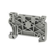 End bracket, Wemid, Light Grey, Rail: TS 35, Snap-on Weidmuller