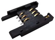 MEMORY SOCKET, SIM, 6POS, PUSH-PULL