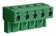 TERMINAL BLOCK, PLUGGABLE, 5POS, 14AWG