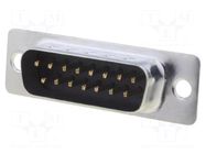 Connector: D-Sub; PIN: 15; socket; male; straight; THT; 5A; 20mΩ ADAM TECH