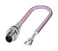 SENSOR CORD, 5P, M12 PLUG-FREE END, 0.5M