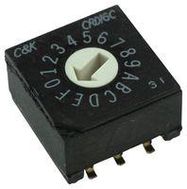 ROTARY SWITCH, 10 POS, 24VDC, SMD