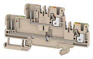 TERMINAL BLOCK, DIN RAIL, 4POS, 12AWG