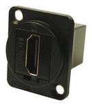 ADAPTER, HDMI TYPE A RECEPTACLE, BLACK