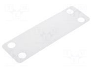 Label; polyamide; white; -40÷85°C; UL94V-2; L: 19mm; Label l: 19mm HELLERMANNTYTON
