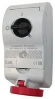 SWITCHED SOCKET, 3P+N, 32A, 415V, RED