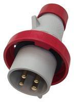 INDUSTRIAL PLUG, 3P, 32A, 415V, RED