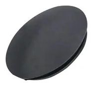 BLANKING PLUG, ROUND, 22MM, BLACK, TPR
