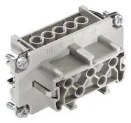 HEAVY DUTY INSERT, RCPT, 10POS, 16A