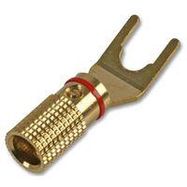 Gold Plated Spade Terminal - Red