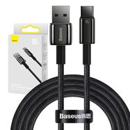 Baseus Tungsten Gold Cable USB to USB-C, 100W, 2m (black), Baseus