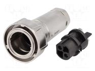Connector: circular; plug; female; PIN: 2; 25A; 600V; Buccaneer 7000 BULGIN