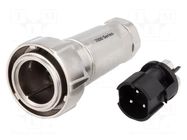 Connector: circular; plug; male; PIN: 3; 25A; 600V; Buccaneer 7000 BULGIN