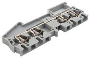 TERMINAL BLOCK, DIN RAIL, 4POS, 10AWG