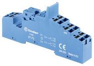 RELAY SOCKET, DIN RAIL/PANEL, 8PIN, QC