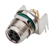 SENSOR CONNECTOR, M8, RCPT, 4POS