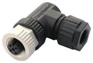 SENSOR CONNECTOR, M12, RCPT, 5POS