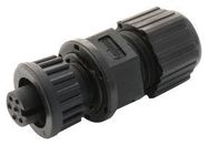 CIRCULAR CONNECTOR, RCPT, 6POS, CABLE