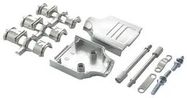 D SUB BACK SHELL, 180DEG, SIZE DE, ZINC