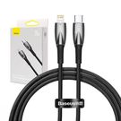 USB-C cable for Lightning Baseus Glimmer Series, 20W, 1m (Black), Baseus