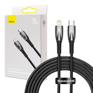USB-C cable for Lightning Baseus Glimmer Series, 20W, 2m (Black), Baseus