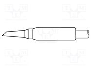 Tip; conical sloped; 0.6mm JBC TOOLS