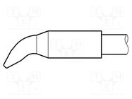 Tip; bent chisel; 2.2x1mm; longlife; for  soldering iron JBC TOOLS