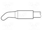 Tip; bent conical; 2.9mm; longlife; for  soldering iron; JBC-AP-A JBC TOOLS